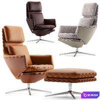 Vitra Grand Relax Armchair 3D Model Vray