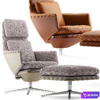 Vitra Grand Relax Armchair 3D Model Vray