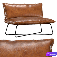 Double Armchair 3D Model Vray, Corona