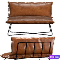 Double Armchair 3D Model Vray, Corona