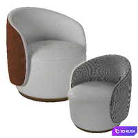 ARMCHAIR BORDEAUX 3D Model Vray