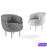 Arflex Sappli armchair 3D Model Vray