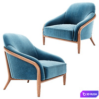 Adelle chair by Ulivisa 3D Model Corona