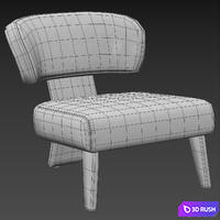 Armchair Creed (Minotti) 3D Model Corona