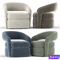 Targa Swivel Chair 3D Model Vray