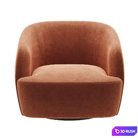 Holly Hunt Sumo Armchair 3D Model Vray, Corona