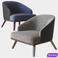 Saint Tropez Armchair Ditre Italia 3D Model Vray, Corona