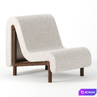 Melt Lounge Chair by Bower Studio 3D Model Corona