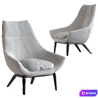 ERMES armchair 3D Model Corona