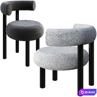 Chair Tom Dixon Fat Micro Boucle 3D Model Corona