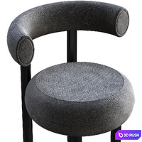 Chair Tom Dixon Fat Micro Boucle 3D Model Corona