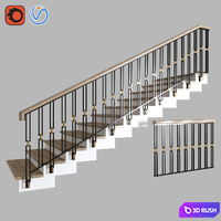 STAIRS_14 3D Model Vray, Corona