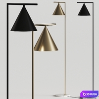 Flos Captain Flint Floor Lamps 3D Model Vray, Corona