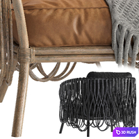 Strata Lounge Chair Leather 3D Model Corona
