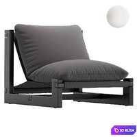 Coco Republic CR Essentials Sling Occasional Chair 3D Model Corona