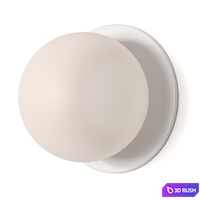 Human Home Base Hardwired Wall Lamp 3D Model Vray, Corona