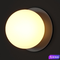 Human Home Base Hardwired Wall Lamp 3D Model Vray, Corona