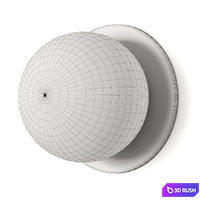 Human Home Base Hardwired Wall Lamp 3D Model Vray, Corona
