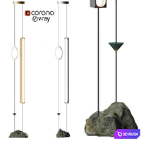 Milky Way Floor-to-ceiling Column 3D Model Vray, Corona