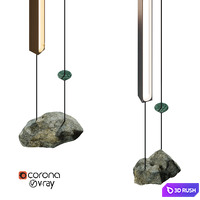 Milky Way Floor-to-ceiling Column 3D Model Vray, Corona