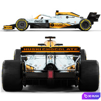 F1 Car 3D Model Vray