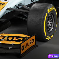 F1 Car 3D Model Vray