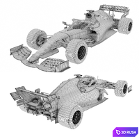 F1 Car 3D Model Vray