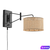 Bramley Wall Sconce Rattan 3D Model Vray, Corona