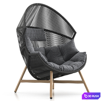 Helsinki Outdoor Chair 3D Model Vray