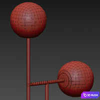 Floor lamp ATEA LA REDOUTE INTERIEURS 3D Model Vray, Corona