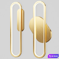 Long Ova Wall Lamp Vakkerlight 3D Model Corona