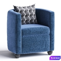LULÙ easy chair By Frauflex 3D Model Corona