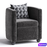 LULÙ easy chair By Frauflex 3D Model Corona