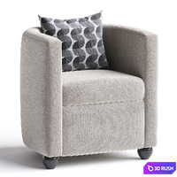 LULÙ easy chair By Frauflex 3D Model Corona