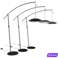 Noway Floor Lamp 3D Model Vray, Corona
