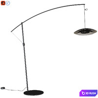 Noway Floor Lamp 3D Model Vray, Corona