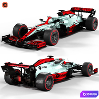 F1 Car 3D Model Corona
