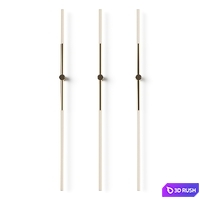 Contardi Bianca Ap Linear Wall Lamp 3D Model Vray, Corona
