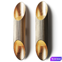 Vector J. Adams &amp; Co Wall Lamp 3D Model Vray, Corona