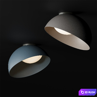 Wall/ceiling light FLIP 250 3D Model Corona