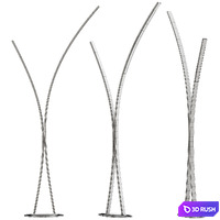 Twin Cattelan Italia by STC Studio Floor Lamp 3D Model Vray, Corona