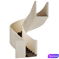 Spiral staircase 1 3D Model Corona