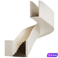 Spiral staircase 1 3D Model Corona
