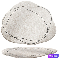 Set of pattern carpets Aliexpress 3D Model Vray, Corona