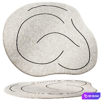 Set of pattern carpets Aliexpress 3D Model Vray, Corona