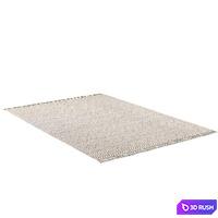 Escala Hand-Knotted Wool Shag Rug Ivory Quartz 3D Model Vray, Corona