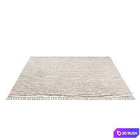 Escala Hand-Knotted Wool Shag Rug Ivory Quartz 3D Model Vray, Corona