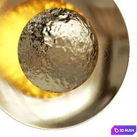 Castro Eclipse Wall Lamp 3D Model Corona