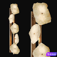 Petra Column Wall Sconce Carlylecollective 3D Model Vray, Corona