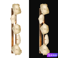 Petra Column Wall Sconce Carlylecollective 3D Model Vray, Corona